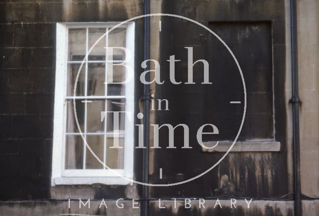 Blocked window between 3 & 4, Brock Street, Bath 1979