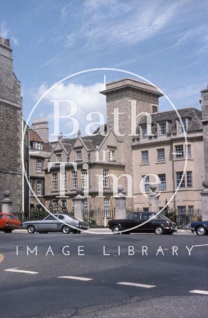 New buildings, St. John's Hospital, Chapel Court, Bath 1975