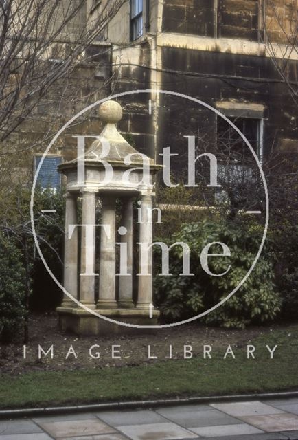 Centrepiece from the old Queen's Bath of 1789, Chapel Row, Bath 1964?