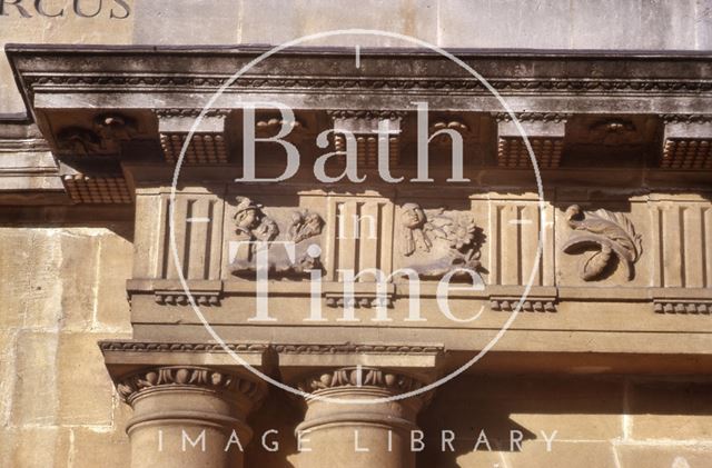 Restored metopes, The Circus, Bath 1964