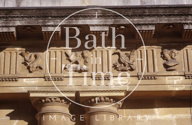 Restored metopes, The Circus, Bath 1964