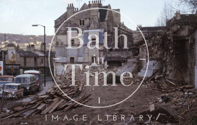 Lyncombe Place and Claverton Street, Widcombe, Bath 1964