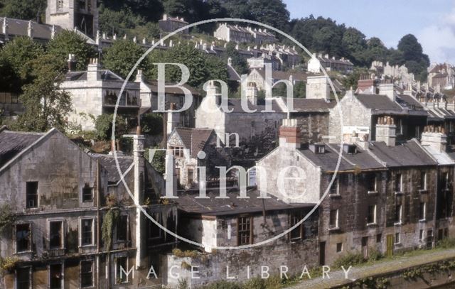 Rear of Claverton Street, Widcombe, Bath 1964