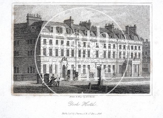 York House Hotel, York Buildings, Bath 1819