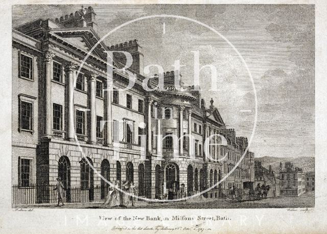 View of the New Bank, Milsom Street, Bath 1787