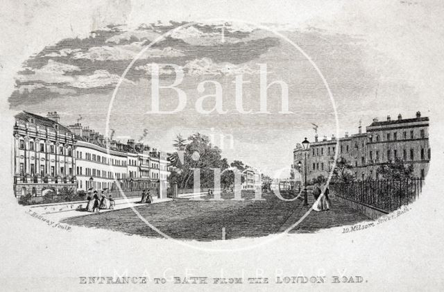 Entrance to Bath from the London Road, Bath c.1845