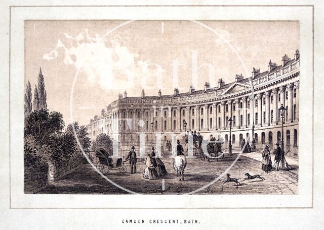 Camden Crescent, Bath 1861