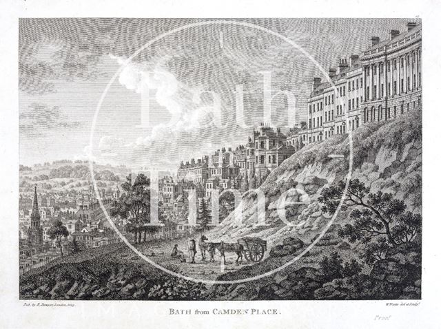 Bath from Camden Place (now Camden Crescent) 1819