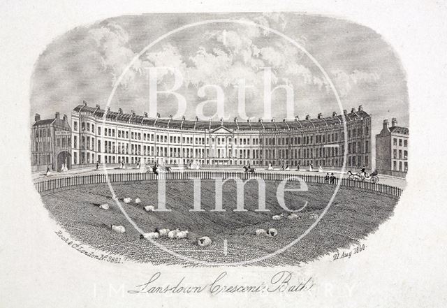 Lansdown Crescent, Bath 1860