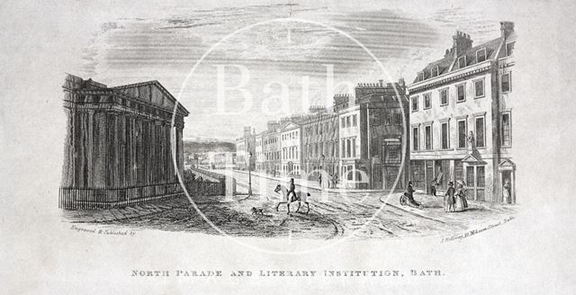 North Parade and Literary Institution, Bath c.1845