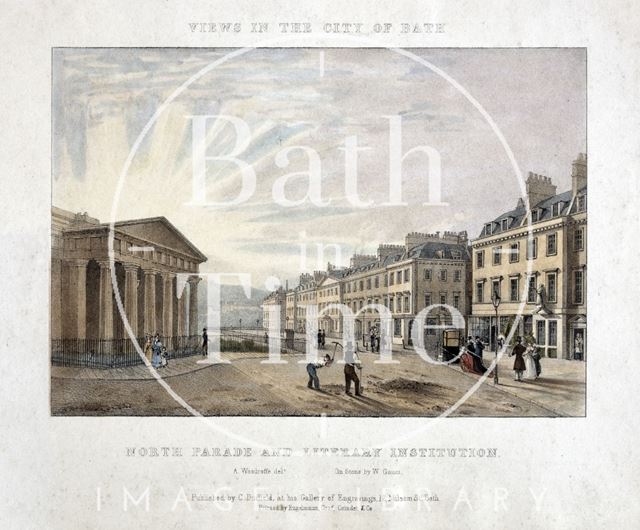 North Parade and Literary Institution, Bath 1828