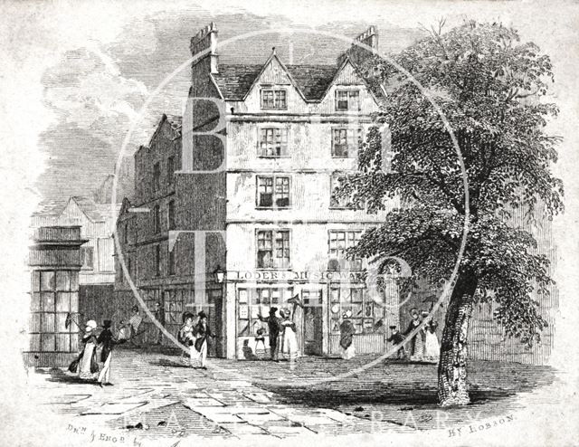 Andrew Loder's Music Warehouse, 4, Orange Grove, Corner of Wade's Passage, Bath 1825