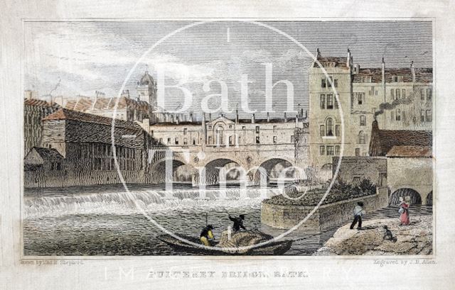 Pulteney Bridge, Bath 1829