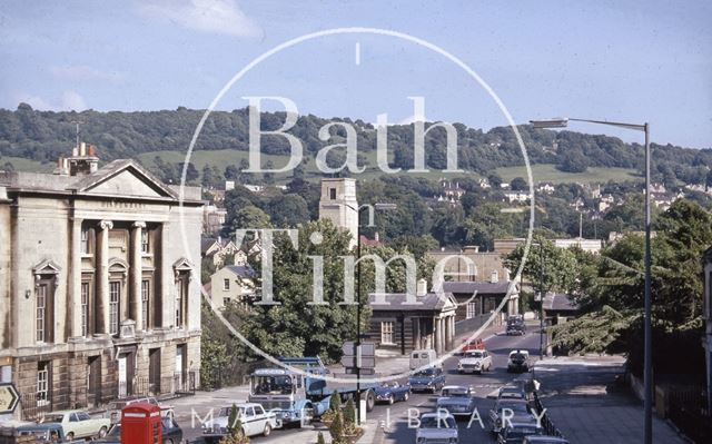 Cleveland Place East and Cleveland Bridge, Bath 1971