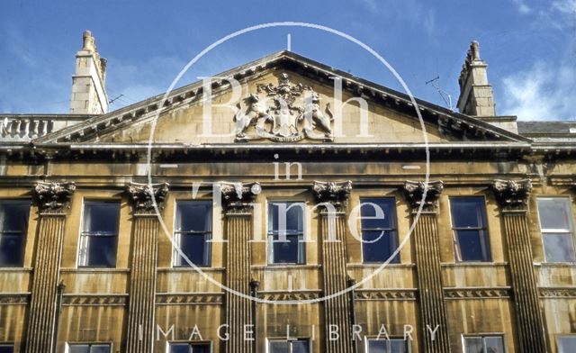 Central pediment detail, 59, Great Pulteney Street, Bath 1957?