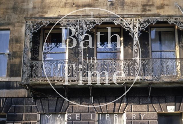 Balcony, 36, Green Park, Bath 1969