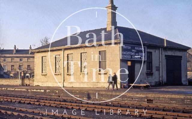 Bonded store, Green Park Station, Bath 1964