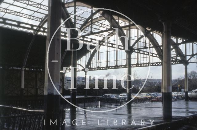 Train shed, Green Park Station, Bath 1977