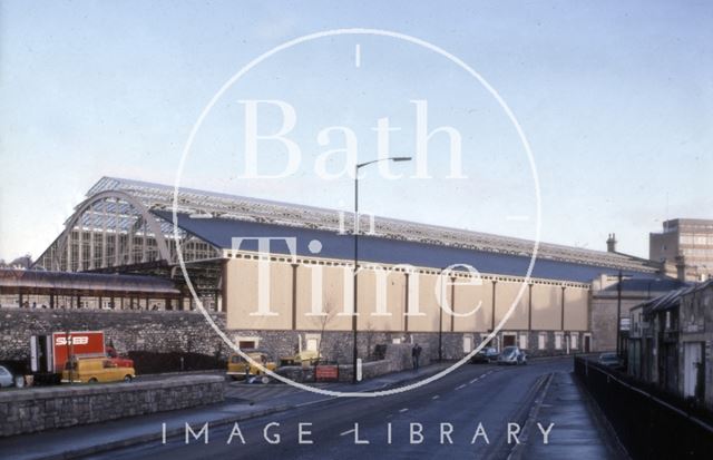 Restored train shed, Green Park Station, Bath 1982