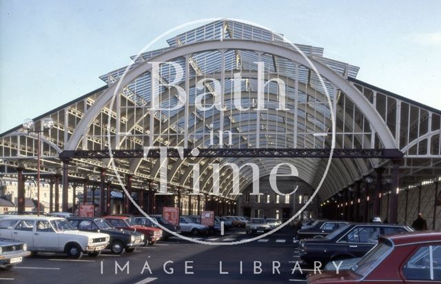 Restored train shed interior, Green Park Station, Bath 1982