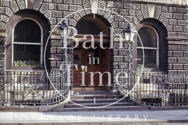 Central doorway, Guildhall, High Street, Bath 1965