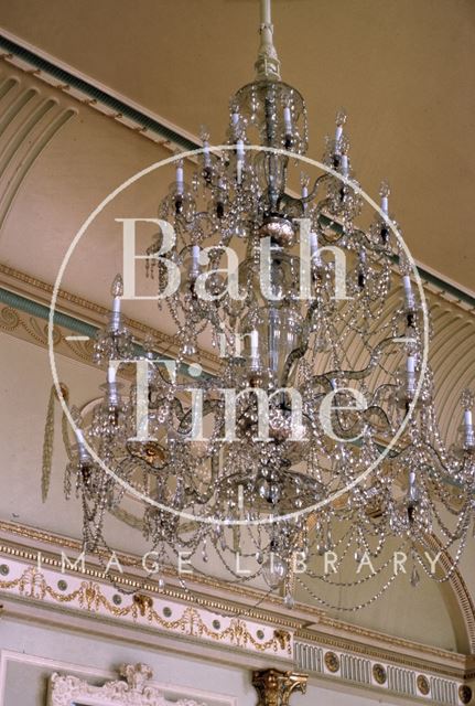 Banqueting room chandelier, Guildhall, High Street, Bath 1963