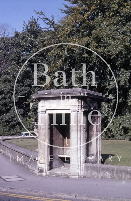 Watchman's shelter, Holburne Museum, Sydney Place, Bath 1978