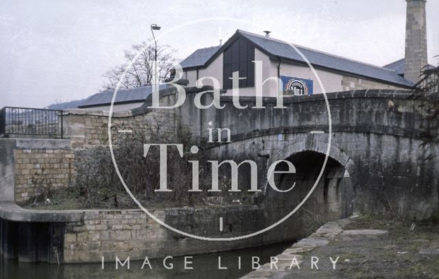 The Kennet and Avon Canal entrance from the River Avon, Widcombe, Bath 1987