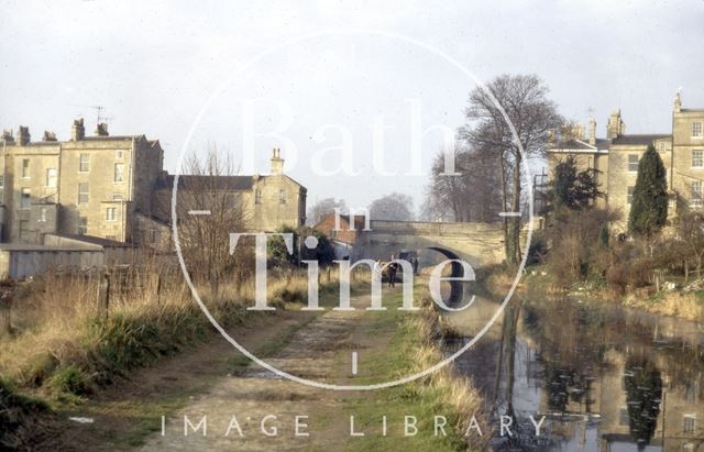 The Kennet and Avon Canal near Horseshoe Walk bridge, Widcombe, Bath 1972