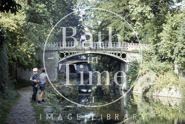 The Kennet and Avon Canal footbridges, Sydney Gardens, Bath 1974