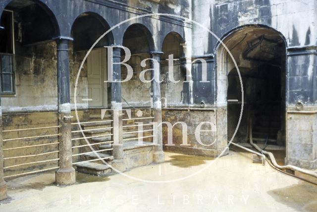 King's Bath drained, Bath c.1965