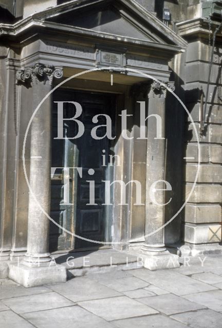 Doorway, Rosewell House, 14, Kingsmead Square, Bath 1956