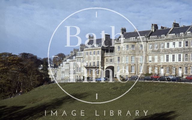 Lansdown Place West and Lansdown Crescent, Bath 1979