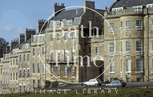 Lansdown Place West and Lansdown Crescent, Bath 1979