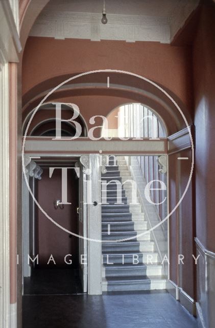 Entrance hall, 19, Lansdown Crescent, Bath 1967