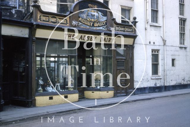 The Abbey Dairy, 13, Lower Borough Walls, Bath 1963