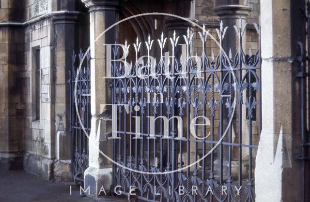 Entrance gates, St. James's Cemetery, Lower Bristol Road, Bath 1966