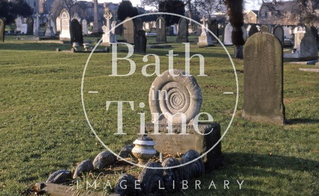 Gravestones, St. James's Cemetery, Lower Bristol Road, Bath 1970