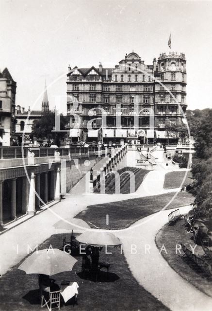 The Empire Hotel and Parade Gardens, Bath c.1935