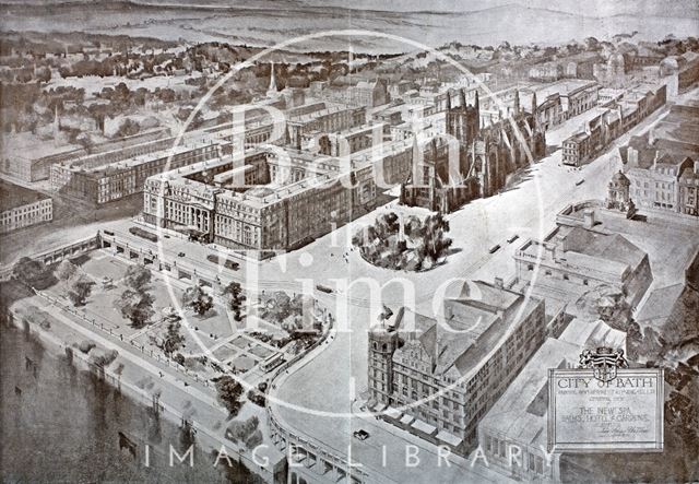 The New Spa, Baths, Hotel and Gardens, Bath 1914