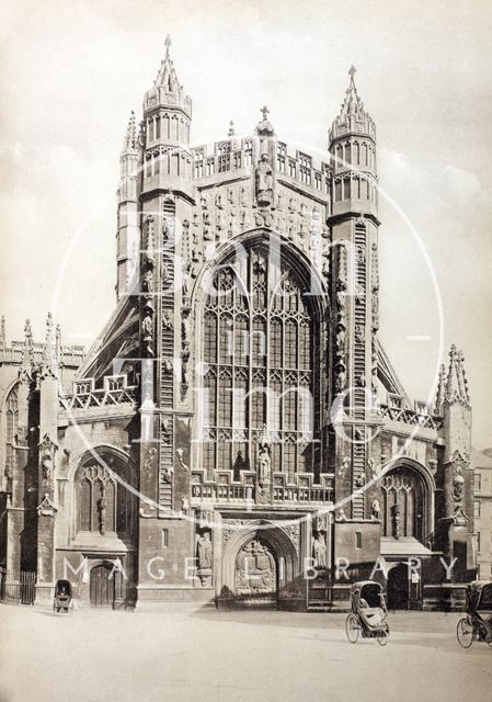 West front, Bath Abbey c.1900