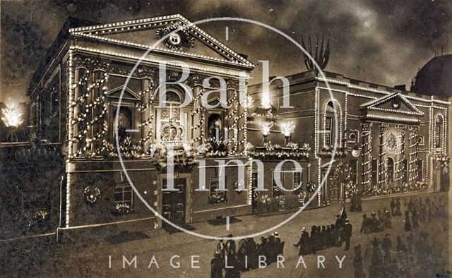 The Pump Room Illuminated, Bath 1911