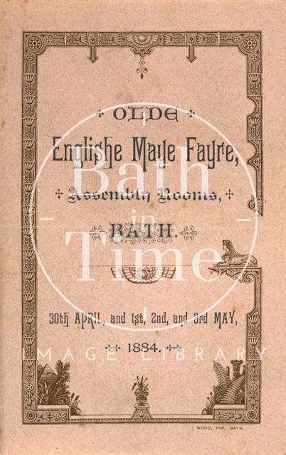 Programme for the Olde English Maye Fayre, Assembly Rooms, Bath 1884