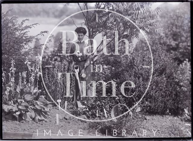 Suffragette Vida Goldstein planting a holly tree 1911