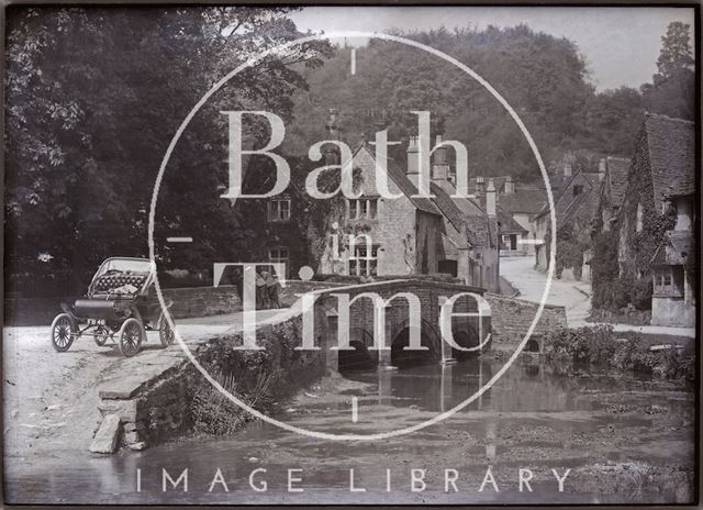 Col. Linley Blathwayt's car Bodo, Castle Combe, Wiltshire 1909