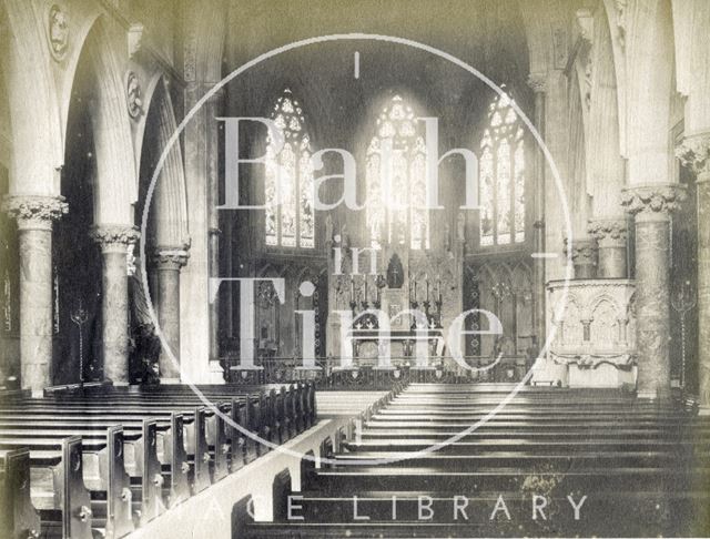 Interior of St. John's Roman Catholic Church, Bath 1889