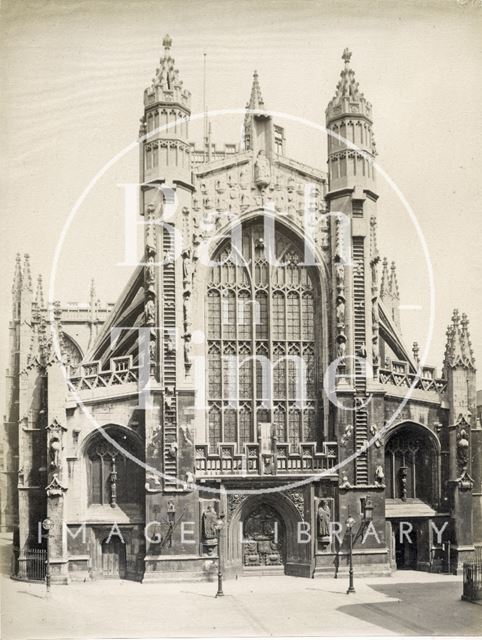 West front, Bath Abbey 1889