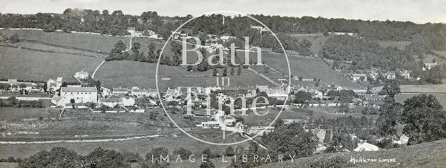 Panorama of Monkton Combe from across the valley c.1928