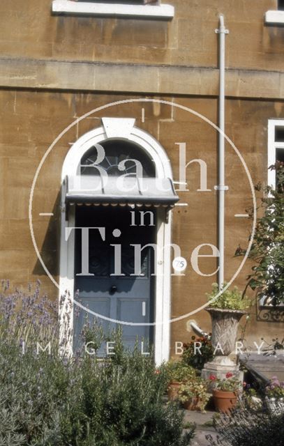 Doorway, 75, Lyncombe Hill (previously Augusta Place), Bath 1970