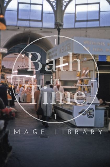 Interior of Guildhall Market, Bath 1969